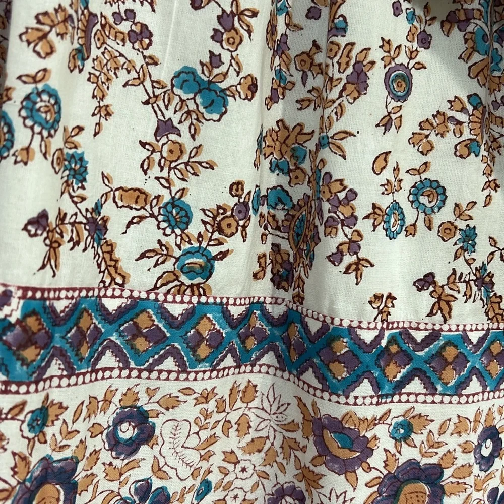 MILLIE WOMENS DAISY TASEL TIE MINI DRESS CREAM FLORAL Sz XL NEW - Picture 4 of 12